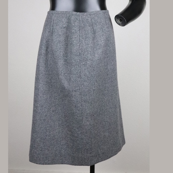 RARE Size 50's/60's Vintage Gray Wool Skirt Suit - Picture 4 of 8